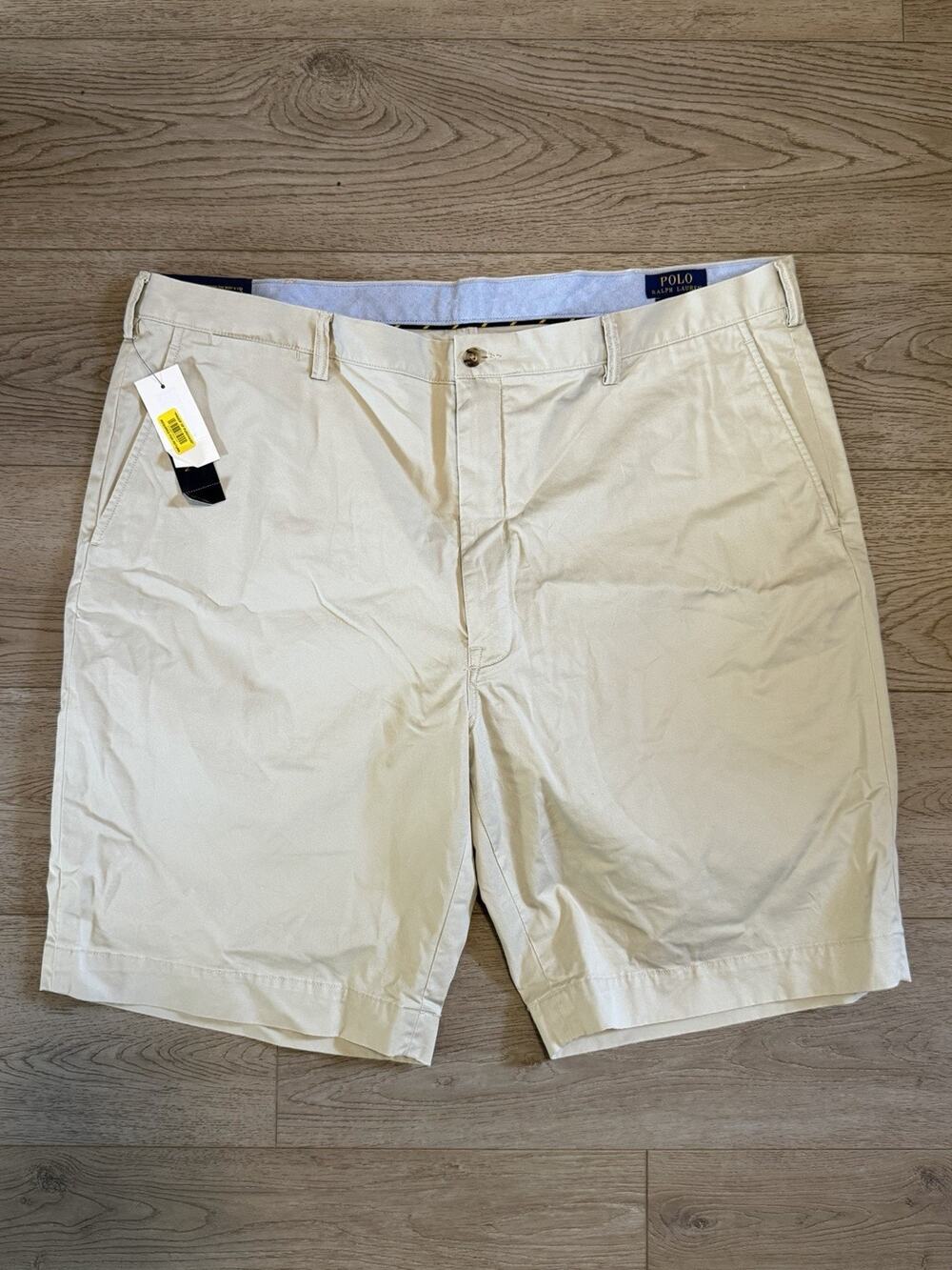 Polo Ralph Lauren Shorts Mens 44T Khaki Tan Classic Fit Stretch Chino NWT